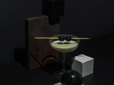 Minimalist geometric shapes representing balance